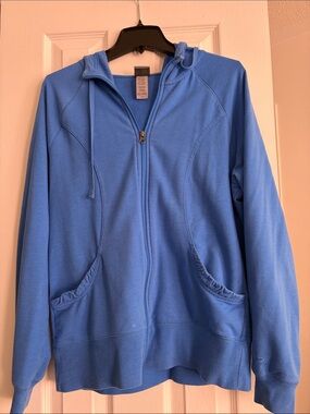 Champion Blue Full-Zip Hoodie Sweater